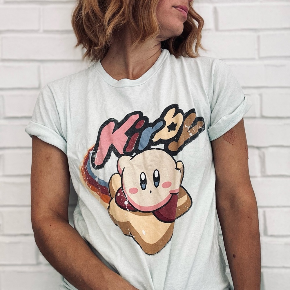 Kirby Mint Green Tee Shirt